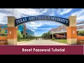 Texas Southern University IT Reset Password