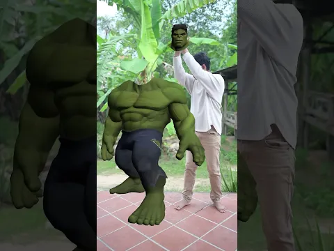 Funny VFX Hulk body part matching #funny #shorts