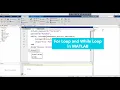 For loop and While loop in MATLAB