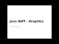 Java AWT - Graphics