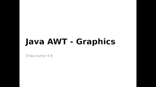 Java AWT - Graphics