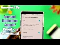 Fix Constant Notification Sounds in Any Samsung Phone Android