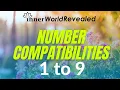 NUMBER COMPATIBILITIES 1 - 9 I Pythagorean Numerology I Aditi Ghosh I FIND COMPATIBLE NUMBERS
