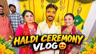 Haldi Ceremony Vlog😍Pinnu aur Maine kiya Couple Dance