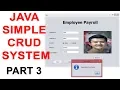 Java Simple Crud System part 3