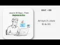 Arrays in Java 1D 2D Arrays Explained with Examples Java in 30 Days DAY - 08