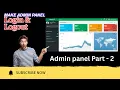 Admin Panel Login Logout System Full Tutorial for Beginners HTML PHP MySQL