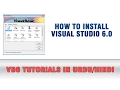 VB6 Tutorial In Urdu - Installing Visual Studio 6