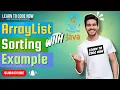 ArrayList in JAVA How to Sort Integer Type ArrayList in JAVA