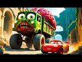 Download Lagu ⚠️Big \u0026 Small vs Epic Escape⚠️McQueen \u0026 Police VS COLOSSUS ZOMBIE MONSTER Eater Cars | BeamNG.Drive