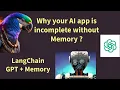 How to add memory to your LLM to remember previous conversation