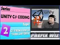 Unity C Coding Beginner Unity C Programming made simple Variables 2017 1