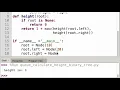 Interview Questions - Calculate the height of a binary tree using Python