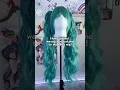 How I Styled my Hatsune Miku Cosplay Wig with Curls and Volume