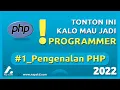Tutorial PHP Dasar Untuk Pemula Eps 1 Pengenalan PHP