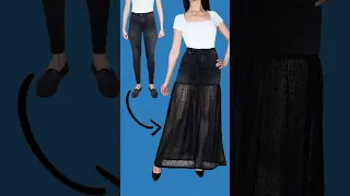 How to Transform Old Skinny Jeans Into a Maxi Skirt Miarti Reuse 🧵