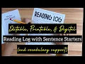 Reading Log Idea for Kids