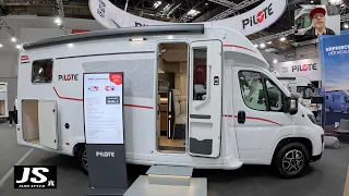 Pilote P 690 GJ Expression P690GJ compact RV Camper Van Camping car Fiat walkaround + interior V3170