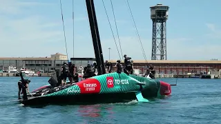 Sailing World on Water July05 24 French/INEOS F1 Team Visits, ETNZ’s First Spain Sail, Annapolis Jnr