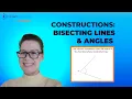 Constructions Part 1 - Bisecting lines Angles ExamSolutions