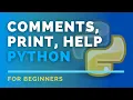 Comments Print Help functions in Python