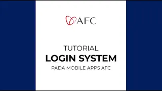 Tutorial LOGIN SYSTEM pada Aplikasi AFC CONNECT