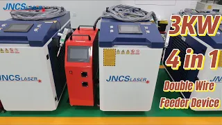 Hot Sale 3KW Handheld Fiber Laser Welding Machine with Double Wire Feeder Device