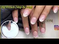 Dip French pink white - step by step Christine Lam