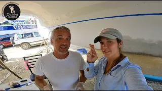 One Step FORWARD Two Steps BACK – The Joy of Fibreglassing (S2 E66   Barefoot Sail and Dive)