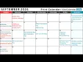 September 2024 Calendar with Holidays and Observances All