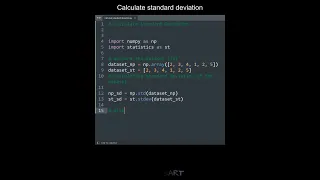 Calculate standard deviation in Python Python Examples Python Coding Tutorial Python Interview