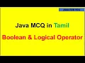 Java Boolean and logical operator example in tamil core java in tamil java tamil tutorial