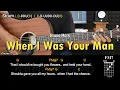 When I Was Your Man - Bruno Mars EASY Guitar Tutorial with Chords