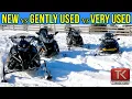 Should You Buy a Used or New Snowmobile What to Look For in a Used Sled Showing Off Our Fleet