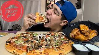 Download Pizza Hut Supreme + Spicy Garlic Wings Mukbang MP3