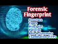 Forensic Fingerprint Types Patterns Principles Structure of Fingerprint Quiz on Fingerprint
