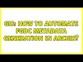 GIS How to automate FGDC metadata generation in ArcGIS