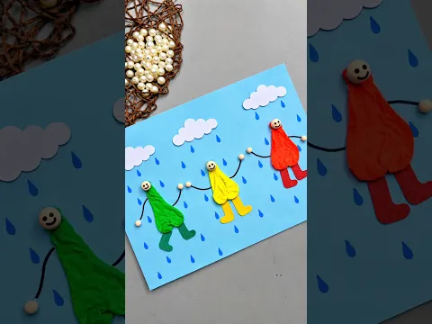 Mansoon season special craft ideas for kids #shorts #youtubeshorts #papercraft #viral #mansoon #diy