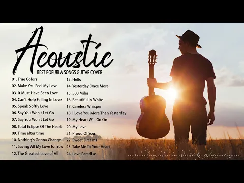 Download MP3 Guitar Acoustic Songs 2022 - Best Acoustic Cover Of Popular Love Songs Of All Time