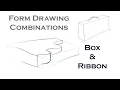 Box Ribbon Form Drawing Combination