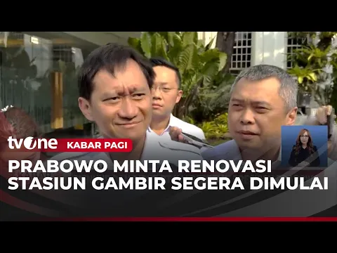 Prabowo Minta Renovasi Stasiun Gambir dan Percepatan Penanganan Perlintasan Sebidang