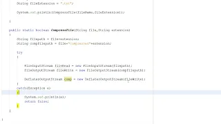 How to Compress a File Using Java Text Based Files