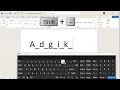 How to type underscore on keyboard