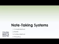 Note-taking Training - Outline Method