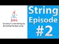 Construct a new String by decoding the byte array in Java