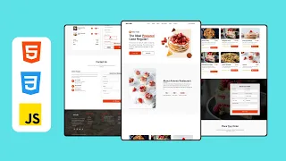 Responsive Cake Shop Website Design Using HTML CSS JavaScript With Free Source Code