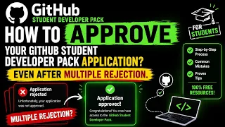 How to approve your GitHub student developer pack application even after multiple rejection