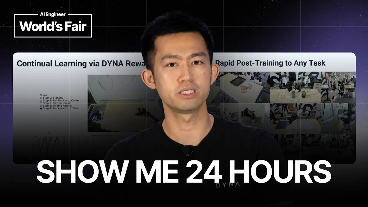 Robot Demos Are Easy. Reliability Is Hard — Jason Ma, Dyna Robotics: video thumbnail