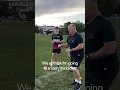 Keeping your arm on the angle when making a tackle