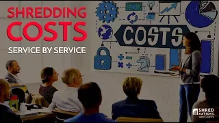 Shredding Costs Service by Service